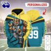 Personalized Unisex Tracksuit Hoodies Jacksonville Jaguars Football Team 3D Apparel