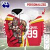 Personalized Unisex Tracksuit Hoodies Kansas City Chiefs Football Team 3D Apparel