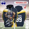 Personalized Unisex Tracksuit Hoodies Los Angeles Chargers Football Team 3D Apparel