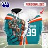 Personalized Unisex Tracksuit Hoodies Miami Dolphins Football Team 3D Apparel