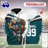 Personalized Unisex Tracksuit Hoodies Philadelphia Eagles Football Team 3D Apparel