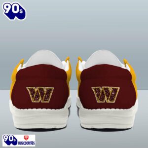 Personalized Washington Commanders NFL 32 Teams HeyDude Canvas Loafer Shoes