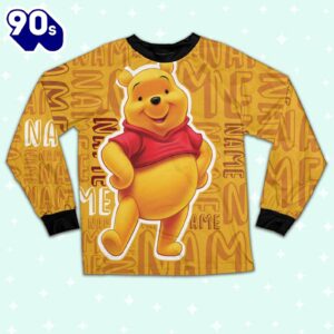 Personalized Winnie the Pooh Pooh Bear Pajamas Set - Movie Cartoon Holiday Pajamas