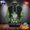 Personalized Yorkshire Terrier St Patrick Day Green 3D Illusion Hoodie 2025