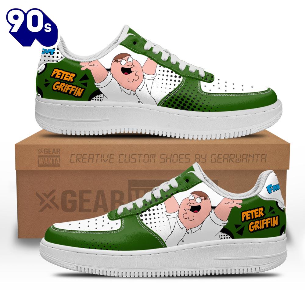 Peter Griffin Family Guy Air Sneakers Custom Cartoon Shoes Peter Griffin Family Guy Air Sneakers Custom Cartoon Shoes