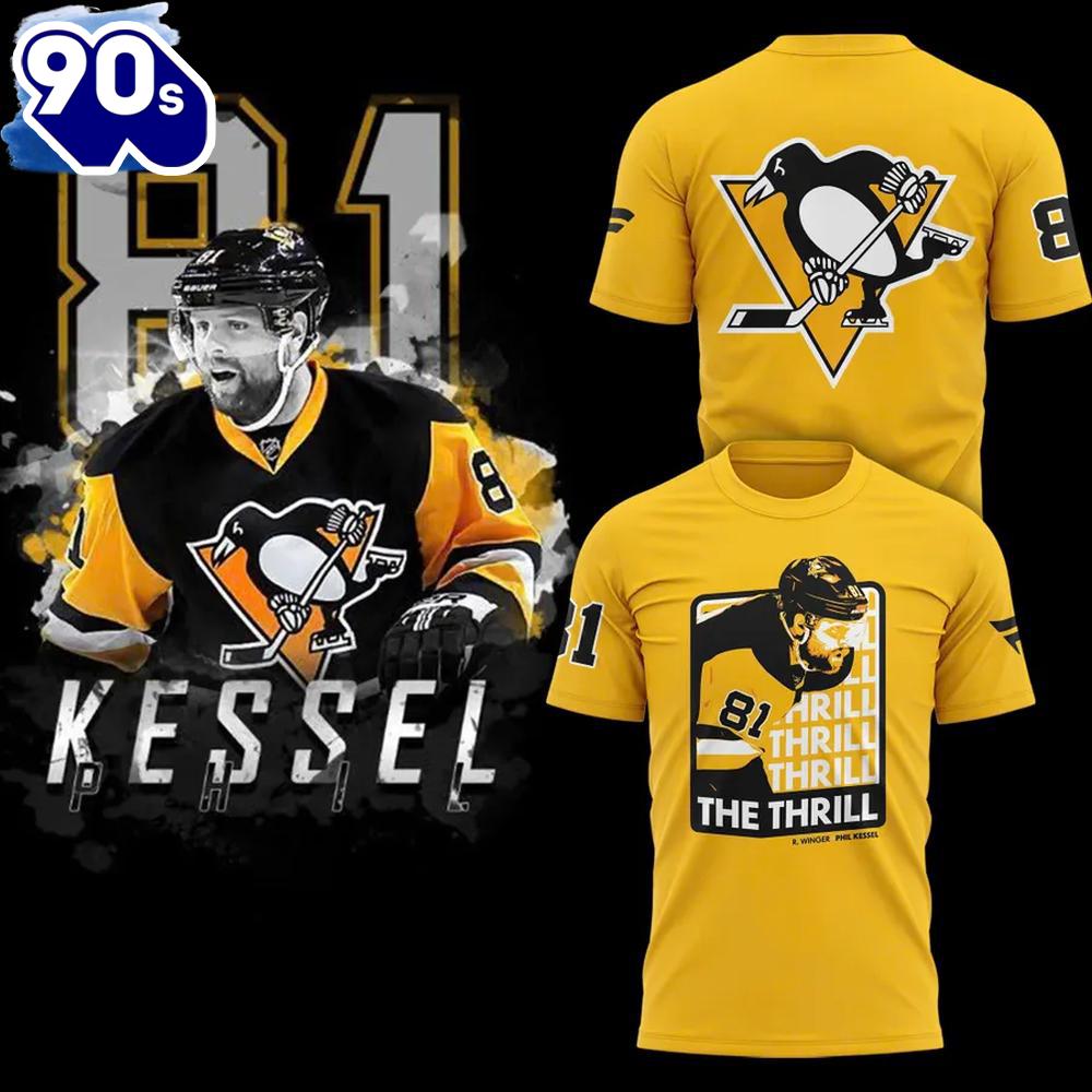 PHIL THE THRILL Pittsburgh Penguins Limited Edition 3d T-Shirt PHIL THE THRILL Pittsburgh Penguins Limited Edition 3d T-Shirt