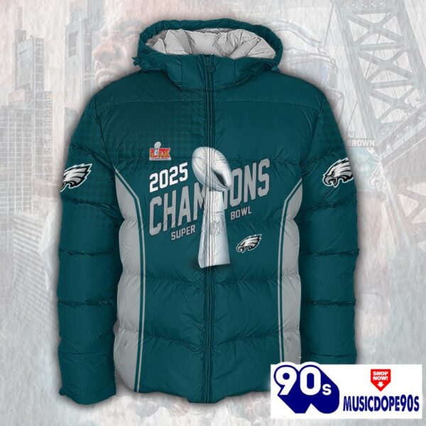 Philadelphia Eagles 2025 Super Bowl LIX Champions Normal Hoodie