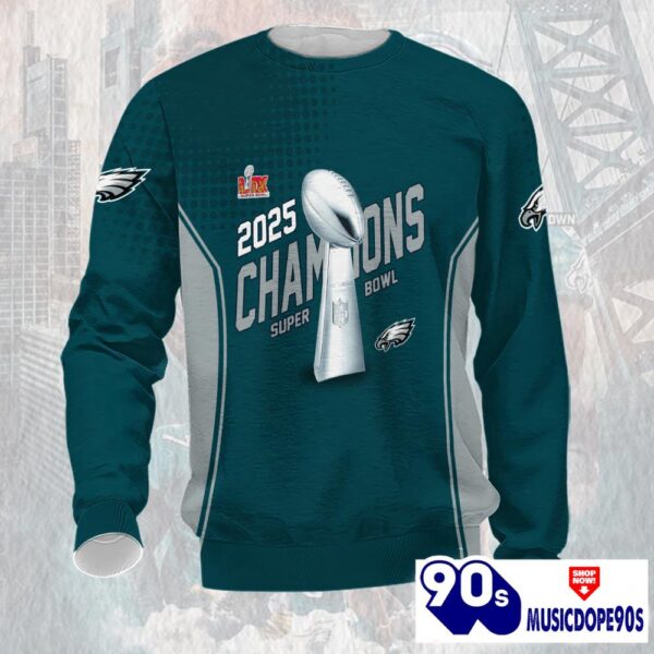 Philadelphia Eagles 2025 Super Bowl LIX Champions Normal Hoodie