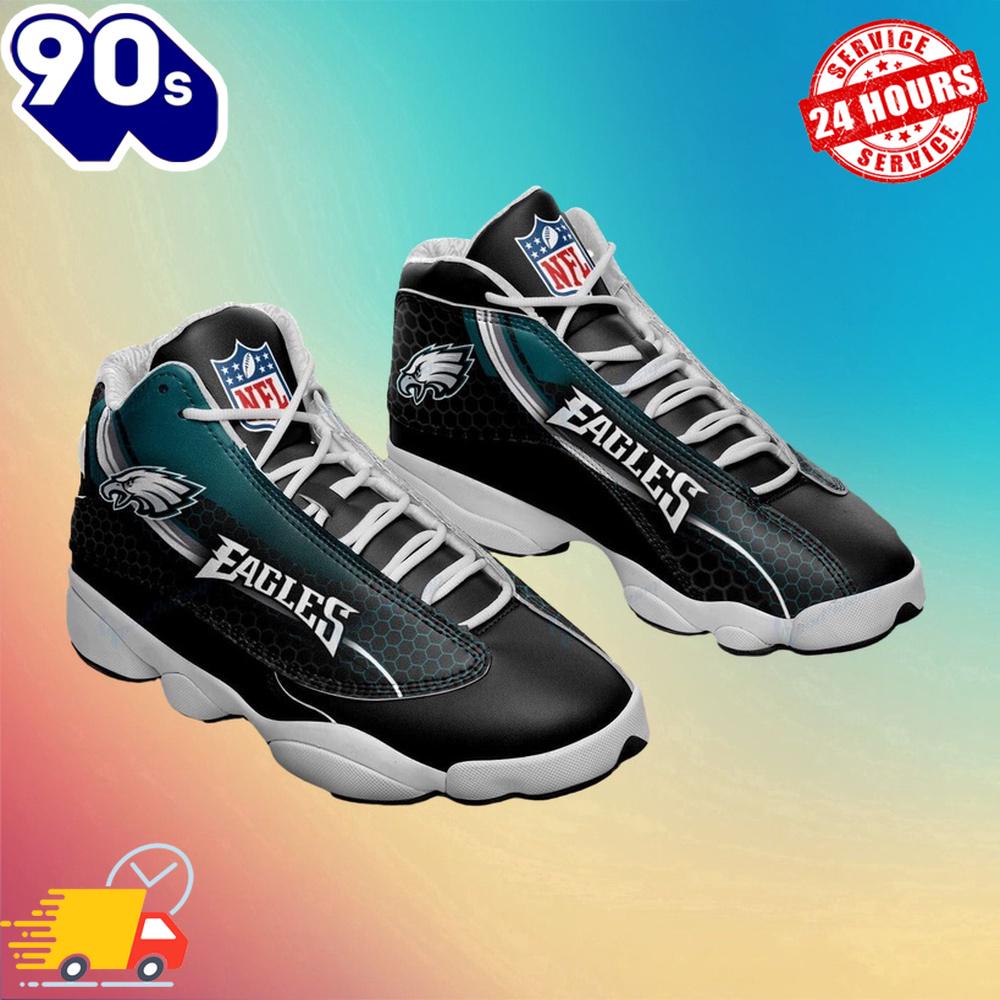 Philadelphia Eagles Air Jordan 13 Sneakers V1 Philadelphia Eagles Air Jordan 13 Sneakers V1