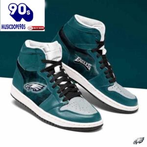 Philadelphia Eagles Nfl Football Air Jordan Shoes Sport Sneakers, For Men And Women