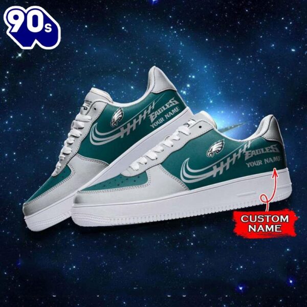 Philadelphia Eagles NFL Personalized Air Force Sneaker