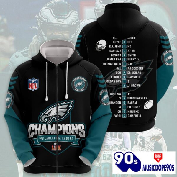 Philadelphia Eagles Super Bowl LIX Champions Normal Hoodie