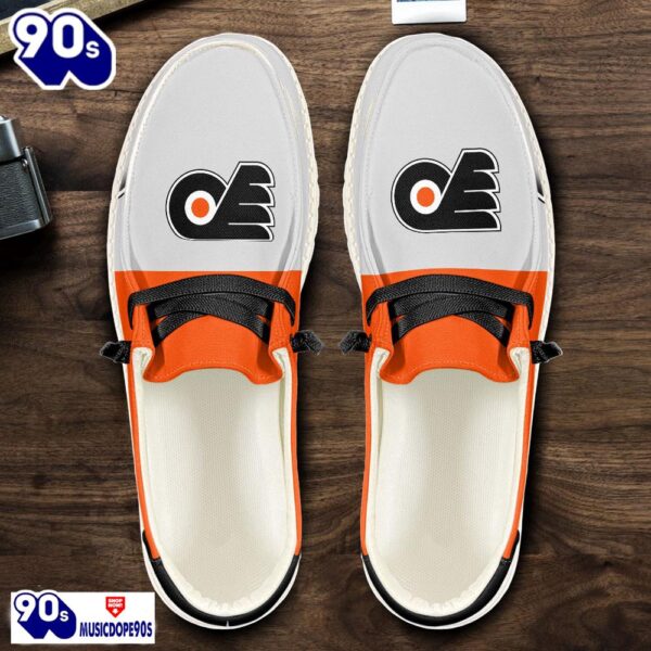 Philadelphia Flyers NHL Hey Dude Shoes Custom Name Perfect Gift