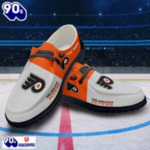 Philadelphia Flyers NHL Hey Dude Shoes Custom Name Perfect Gift