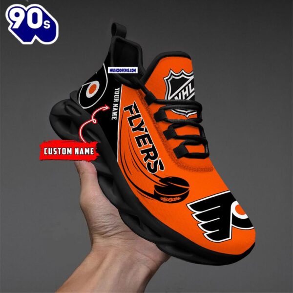 Philadelphia Flyers Personalized NHL New Max Soul Shoes V1