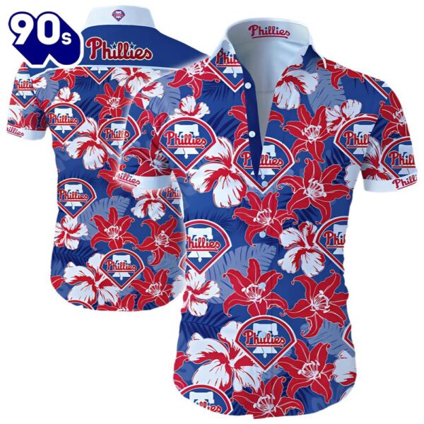 Philadelphia Phillies Hawaiian Button Up Shirts – Stylish Summer Button-Up For Fans