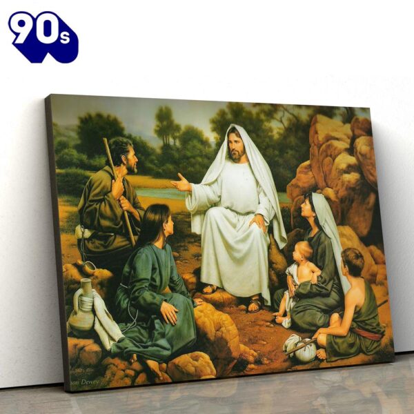 Picture Of Christ Jesus Canvas Wall Art   Gift Christmas