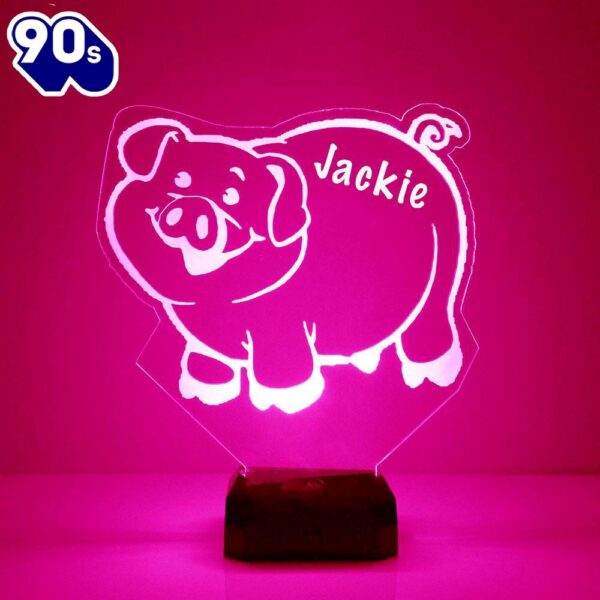 Pig Night Light Personalized Free Led Night Lamp  Gift Christmas