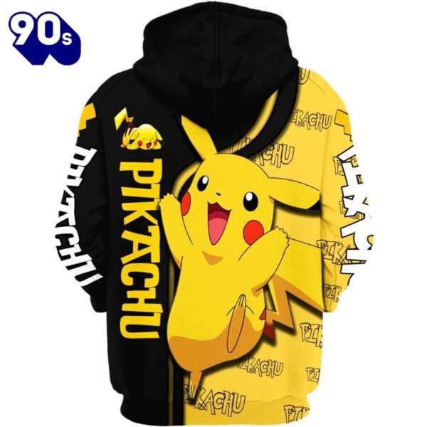 Pikachu Design Hoodie And Leggings Set