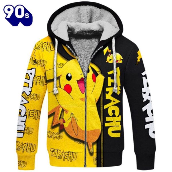 Pikachu Design Hoodie And Leggings Set