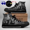 Pink Floyd Members Grey Shoes, Pink Floyd High Top Shoes For Fans