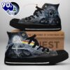Pink Floyd Pulse Grey Shoes, Pink Floyd High Top Shoes For Fans