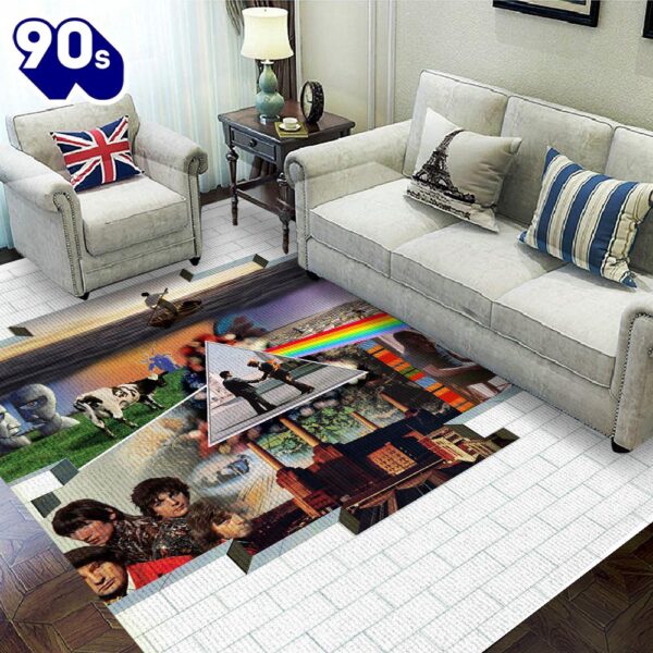 Merry Christmas  Pink Floyd Rectangular Rug  Gift Christmas