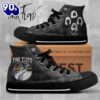 Pink Floyd Shake Hand Grey Shoes, Pink Floyd High Top Shoes For Fans