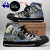 Pink Floyd Timeline Shoes, Pink Floyd High Top Shoes For Fans
