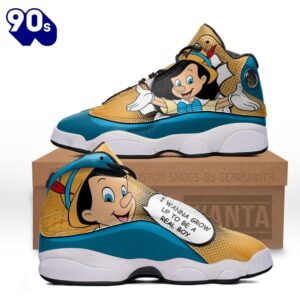 Pinocchio Air Jordan 13 Sneakers Custom Comic Style Shoes