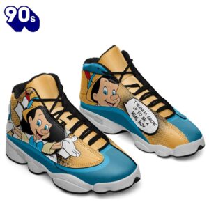 Pinocchio Air Jordan 13 Sneakers Custom Comic Style Shoes