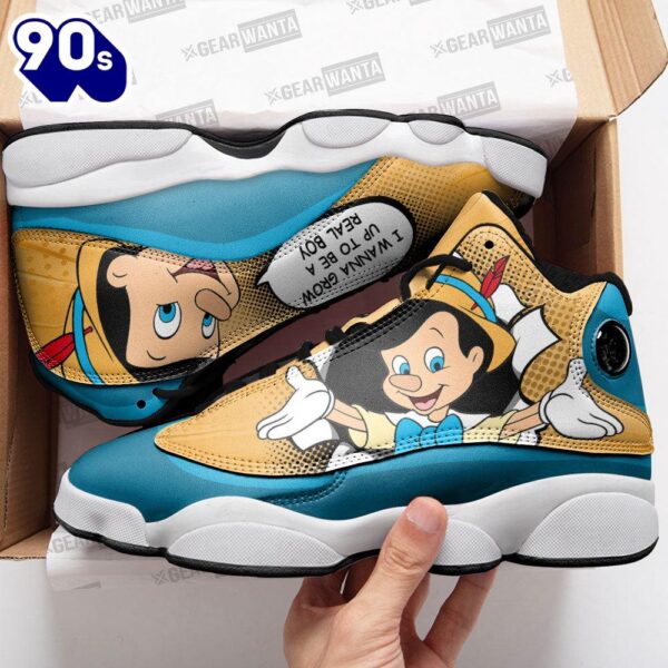 Pinocchio Air Jordan 13 Sneakers Custom Comic Style Shoes