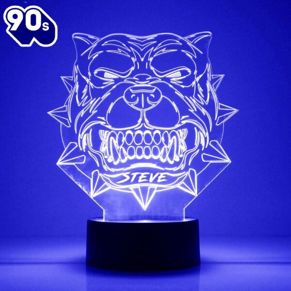 Pit Bull Dog Night Light Personalized Free Led Night Lamp  Gift Christmas