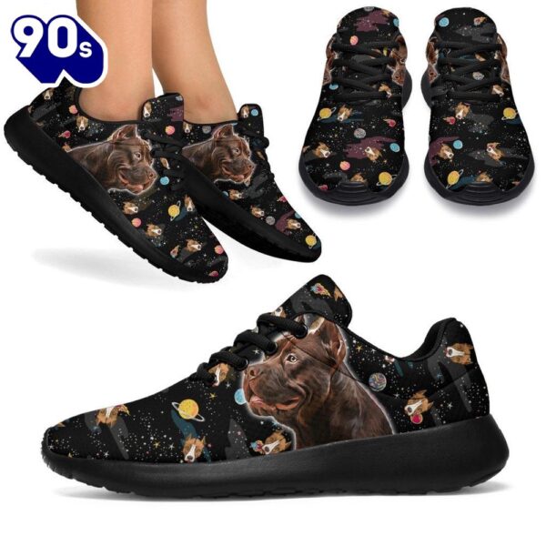 Pit Bull Sneakers Sporty Shoes Funny For Bully Dog Lover