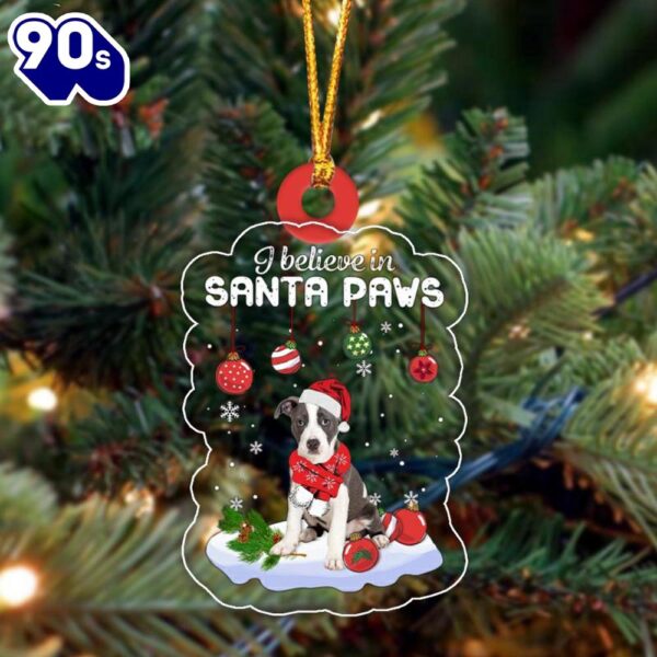 Pitbull Christmas Ornament, Gift For Christmas