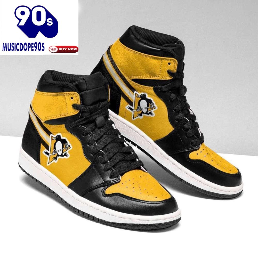 Pittsburgh Penguins Nhl Air Jordan Sneakers Team Custom Design Shoes Sport Eachstep Gift For Fans Pittsburgh Penguins Nhl Air Jordan Sneakers Team Custom Design Shoes Sport Eachstep Gift For Fans