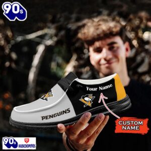 Pittsburgh Penguins NHL Hey Dude Shoes Custom Name Perfect Gift