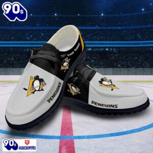 Pittsburgh Penguins NHL Hey Dude Shoes Custom Name Perfect Gift