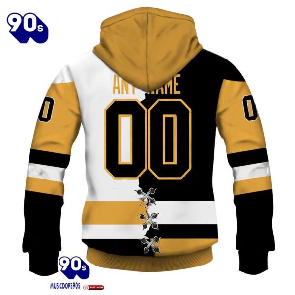 Pittsburgh Penguins Personalized NHL Mix Jersey Hoodie Set