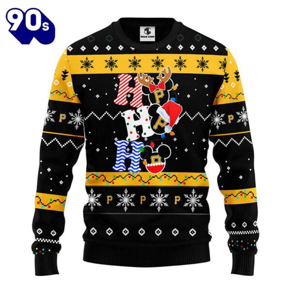 Pittsburgh Pirates Hohoho Mickey Christmas Ugly Sweater  Gift Christmas