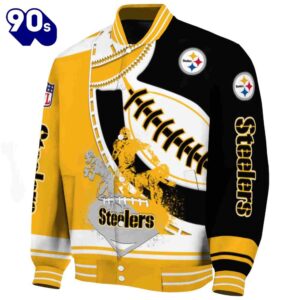 Pittsburgh Steelers Baseball Stitching Black…