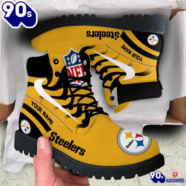 Pittsburgh Steelers Custom Boots Shoes Idea Gift For Fan