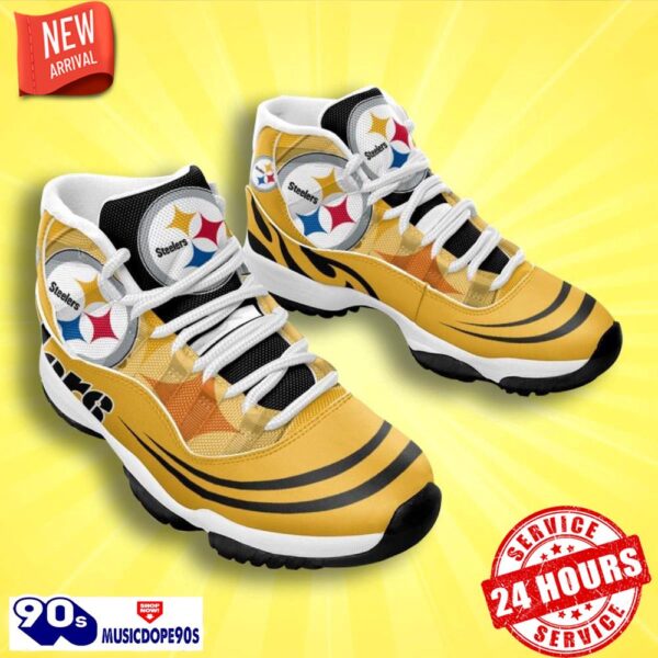 Pittsburgh Steelers Fashion Air Jordan 11 Best Sneakers For Men Women Fans