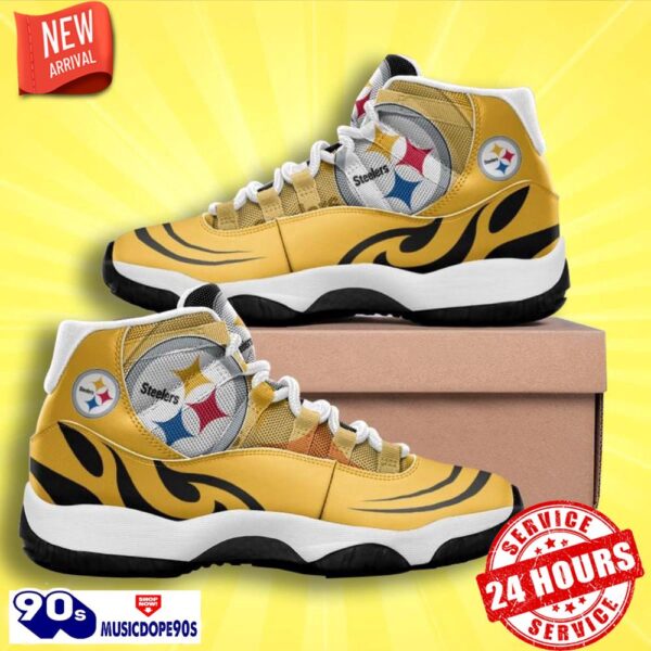 Pittsburgh Steelers Fashion Air Jordan 11 Best Sneakers For Men Women Fans