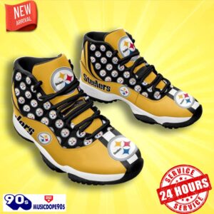 Pittsburgh Steelers Football Team Air Jordan 11 Best Sneakers For Men Women Fans