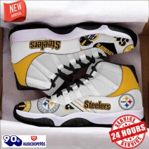Pittsburgh Steelers Football Team Air Jordan 11 Sneakers For Men Women Fans