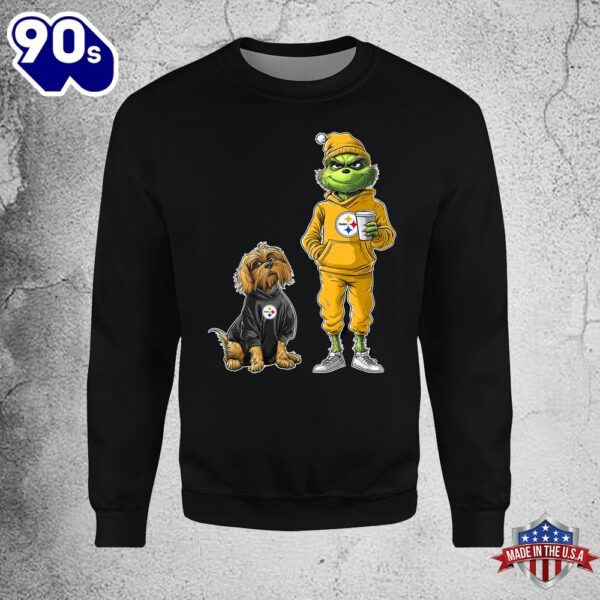 Pittsburgh Steelers Grinch Christmas Football Sweatshirt