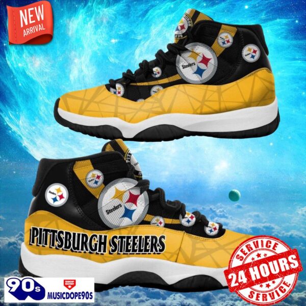 Pittsburgh Steelers NFL Air Jordan 11 Sneakers Shoes Gift For Fans