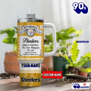 Pittsburgh Steelers Nfl Kings Of Football Personalized Tumbler 40oz