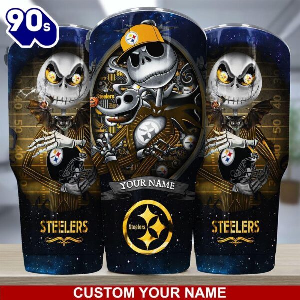 Pittsburgh Steelers NFL-Custom Tumbler Jack The Nightmare Before Christmas